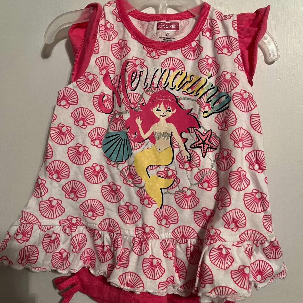 NWT SWIGGLES 2 PC SHORT OUTFIT SZ 2T